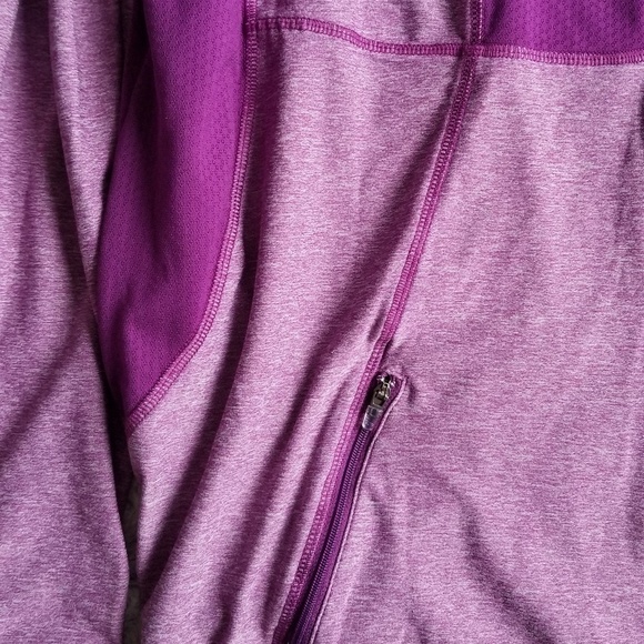 Champion Purple Quarter Zip High Collar Size L - Picture 4 of 8